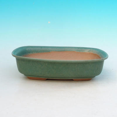Bonsaischale aus Keramik H 02 - 19 x 13,5 x 5 cm, grün - 19 x 13,5 x 5 cm - 1
