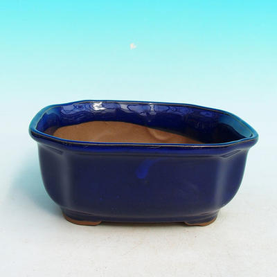 Bonsaischale aus Keramik H 31 - 14,5 x 12,5 x 6 cm, blau - 14,5 x 12,5 x 6 cm - 1