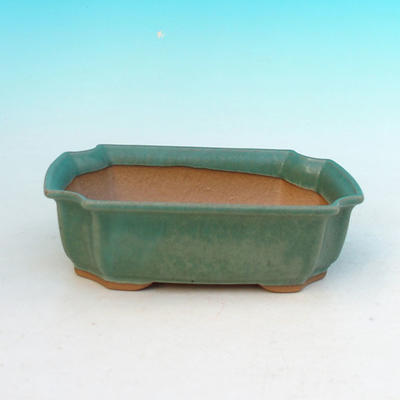 Bonsaischale aus Keramik H 03 - 16,5 x 11,5 x 5 cm, grün - 16,5 x 11,5 x 5 cm - 1