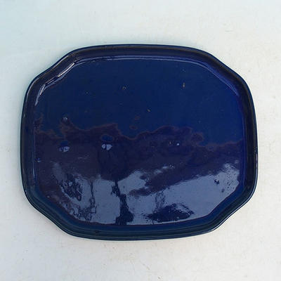 Bonsai-Wasserschale H 32 - 12,5 x 10,5 x 1 cm, blau - 12,5 x 10,5 x 1 cm - 1