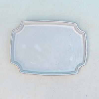 Bonsai-Wasserschale H 03 - 16,5 x 11,5 x 1 cm, weiß - 16,5 x 11,5 x 1 cm - 1