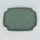 Bonsai-Wasserschale H 03 - 16,5 x 11,5 x 1 cm, grün - 16,5 x 11,5 x 1 cm - 1/3