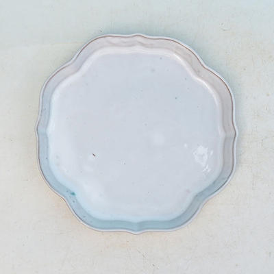 Bonsai Wasserschale H 06 - 13,5 x 13,5 x 1,5 cm, weiß - 13,5 x 13,5 x 1,5 cm - 1