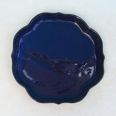 Bonsai Wasserschale H 06 - 13,5 x 13,5 x 1,5 cm, blau - 13,5 x 13,5 x 1,5 cm - 1