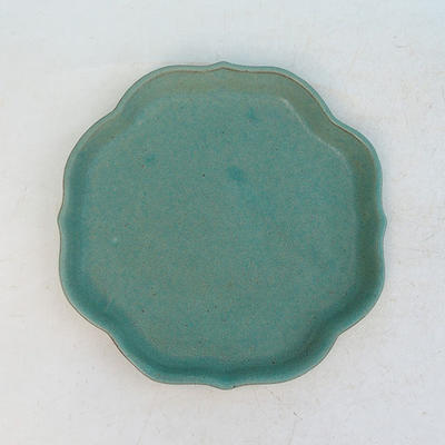 Bonsai Wasserschale H 06 - 13,5 x 13,5 x 1,5 cm, grün - 13,5 x 13,5 x 1,5 cm - 1