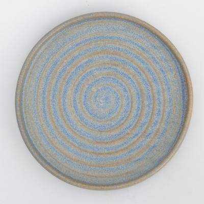 Bonsai Tablett von Hand - 13 x 13 x 1,5 cm, blau - 13 x 13 x 1,5 cm - 1