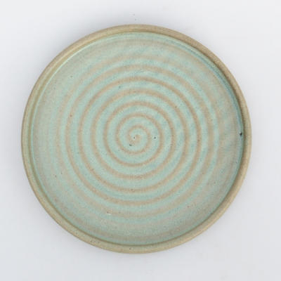 Bonsai Tablett von Hand - 13 x 13 x 1,5 cm, grün - 13 x 13 x 1,5 cm - 1