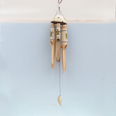Glockenspielschildkröte aus Bambus 85 cm - 1