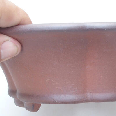 Bonsaischale aus Keramik 20 x 20 x 6,5 cm, Farbe braun - 2