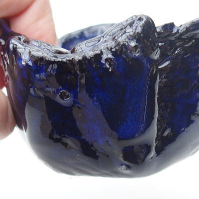 Keramikschale 7,5 x 7,5 x 6 cm, Farbe blau - 2