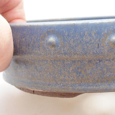 Bonsai-Keramikschale - 16,5 x 16,5 x 4,5 cm, Farbe blau - 2