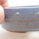 Bonsai-Keramikschale - 16,5 x 16,5 x 4,5 cm, Farbe blau - 2/3