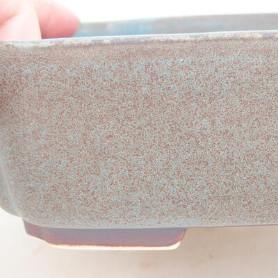 Keramische Bonsai-Schale 17,5 x 14,5 x 5 cm, Farbe blau - 2