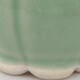 Keramik-Bonsaischale 7 x 7 x 5 cm, Farbe grün - 2/3