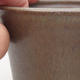 Keramische Bonsai-Schale 11 x 11 x 9 cm, Farbe braun - 2/3