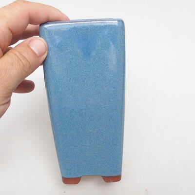 Bonsaischale aus Keramik 7 x 7 x 15 cm, Farbe blau - 2
