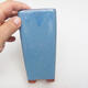 Bonsaischale aus Keramik 7 x 7 x 15 cm, Farbe blau - 2/3