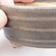 Keramik-Bonsaischale 11 x 9 x 4,5 cm, Farbe braun - 2/3