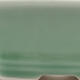 Keramik-Bonsaischale 10 x 7,5 x 4 cm, Farbe grün - 2/3