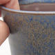 Keramische Bonsai-Schale 10 x 10 x 13,5 cm, Farbe blau - 2/3