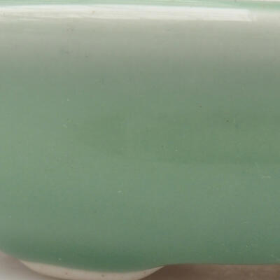 Keramik-Bonsaischale 9 x 6,5 x 3 cm, Farbe grün - 2