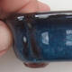 Bonsaischale aus Keramik 7 x 7 x 3 cm, Farbe blau - 2/3