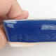 Bonsaischale aus Keramik 9 x 7 x 3 cm, Farbe blau - 2/3