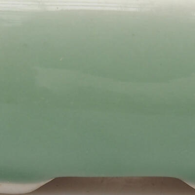 Keramik-Bonsaischale 8 x 5,5 x 2,5 cm, Farbe grün - 2