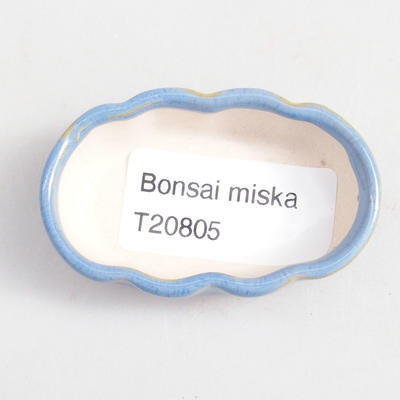 Mini-Bonsai-Schüssel 5,5 x 3,5 x 1,5 cm, Farbe blau - 2