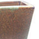 Bonsaischale aus Keramik 7,5 x 7,5 x 10 cm, Farbe bräunlich grün - 2/3