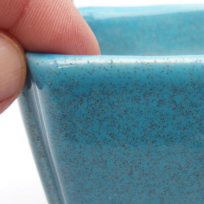 Bonsaischale aus Keramik 7 x 7 x 9 cm, Farbe blau - 2