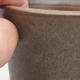 Keramische Bonsai-Schale 9,5 x 9,5 x 10,5 cm, Farbe braun-grün - 2/3