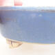 Keramische Bonsai-Schale 12 x 9,5 x 3,5 cm, Farbe blau - 2/3