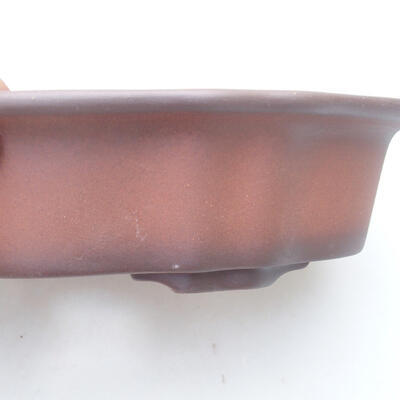 Bonsaischale aus Keramik 22 x 17 x 6 cm, Farbe braun - 2