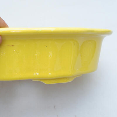 Bonsaischale aus Keramik 26 x 17 x 6 cm, Farbe gelb - 2