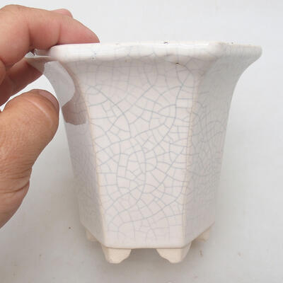 Bonsaischale aus Keramik 13 x 12 x 11,5 cm, Raku-Farbe - 2
