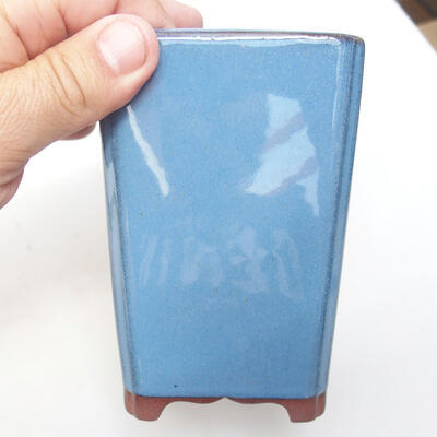 Bonsaischale aus Keramik 8,5 x 8,5 x 13 cm, Farbe Blau - 2