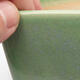 Bonsaischale aus Keramik 9 x 9 x 8,5 cm, Farbe grün - 2/3