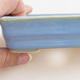 Keramische Bonsai-Schale 11 x 8 x 3 cm, Farbe blau - 2/4