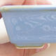 Keramische Bonsai-Schale 10,5 x 8,5 x 3 cm, Farbe blau - 2/4