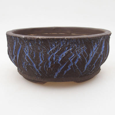 Keramik Bonsai Schüssel 15 x 15 x 7 cm, Farbe rissig - 2