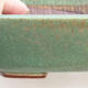 Bonsaischale aus Keramik 15 x 12 x 4 cm, Farbe grün - 2/3