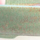 Bonsaischale aus Keramik 14,5 x 11,5 x 5,5 cm, Farbe grün - 2/3