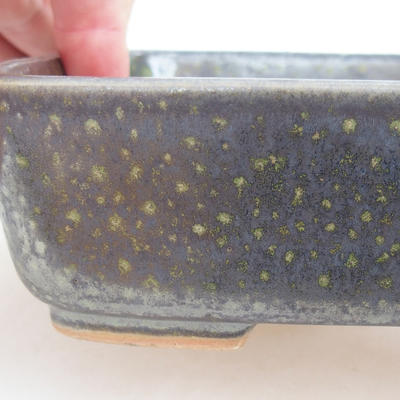 Keramik Bonsai Schüssel 15 x 12 x 4,5 cm, Farbe grün - 2