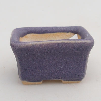 Mini-Bonsaischale 4 x 3,5 x 2,5 cm, Farbe violett - 2