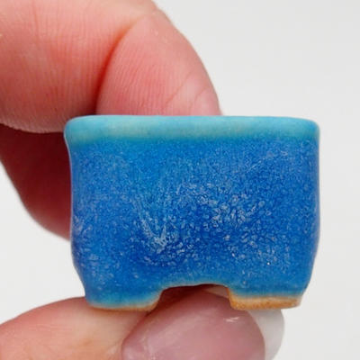 Mini Bonsai Schale 2,5 x 2,5 x 1,5 cm, Farbe blau - 2