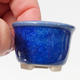 Mini Bonsai Schale 4 x 4 x 3 cm, Farbe blau - 2/3