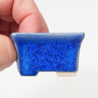 Mini-Bonsaischale 4 x 3 x 2,5 cm, Farbe blau - 2