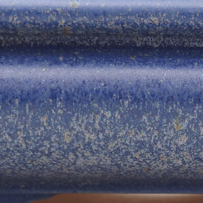 Keramik-Bonsaischale 19,5 x 17 x 3,5 cm, Farbe Blau - 2