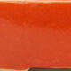 Keramik-Bonsaischale 17,5 x 14 x 4 cm, Farbe Orange - 2/3